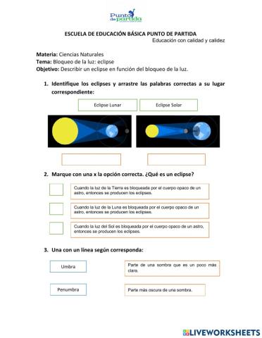 Bloqueo de la luz: eclipse