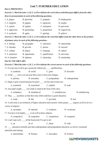 Grade 11 - U7 (BTTN)