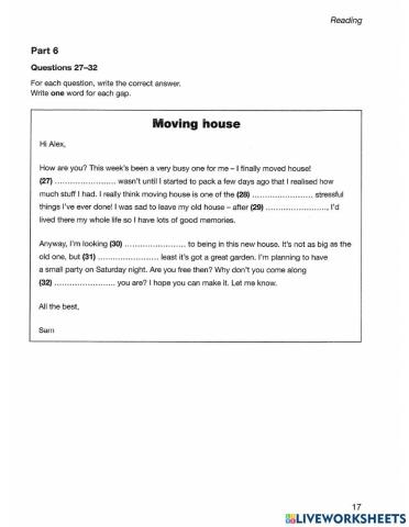 Practice test 1 (PET)