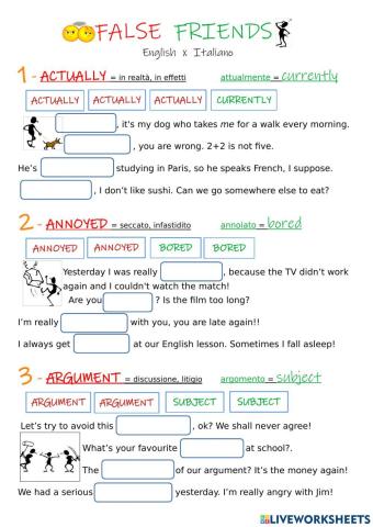 False friends 1