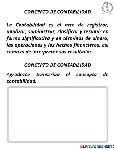 Concepto de Contabilidad