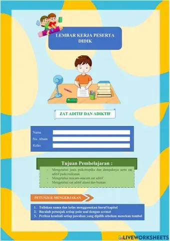 LKPD Zat Aditif dan Zat Adiktif