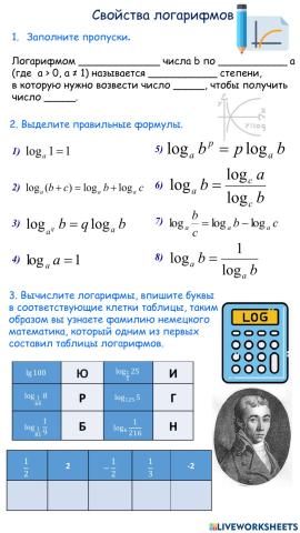 ИРЛ Логарифмы