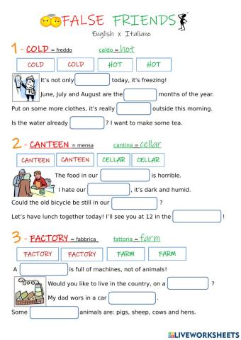 False friends 2