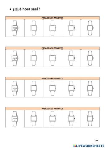 Las horas del reloj (DML 03)
