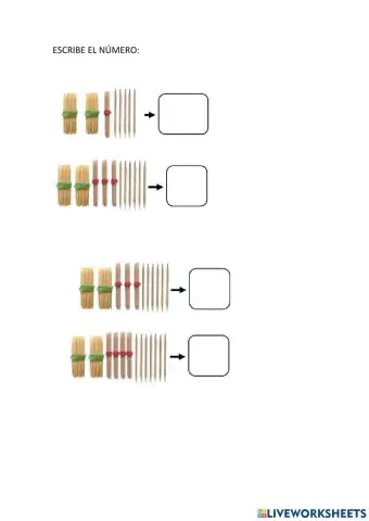 ESCRITURA DE NÚMEROS MARTES 15