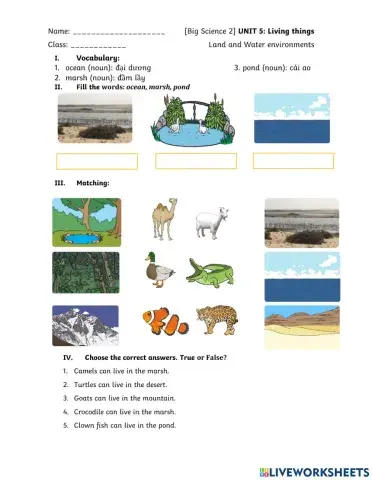 Big Science 2 Land and Water environments