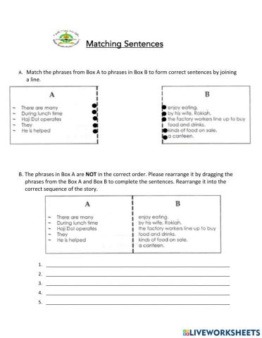 Matching Sentences