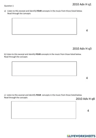 Adv Higher Music Reverse Paper 1