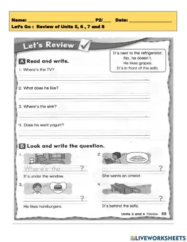 Lets's Go Review lessons 5,6,7 & 8