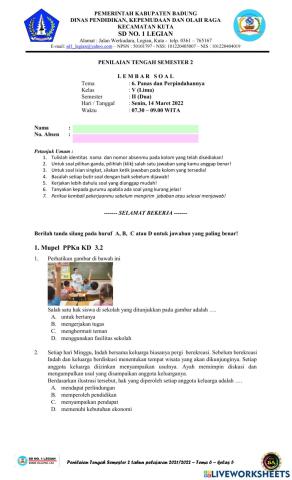 Uts tema 6 - semester 2 - kelas 5