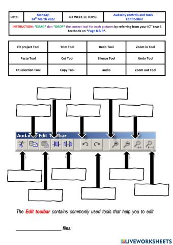 AUDACITY - Edit toolbar