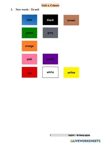 E1U4 Colours -nuongnguyen