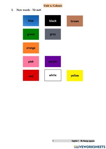 E1U4 Colours -nuongnguyen