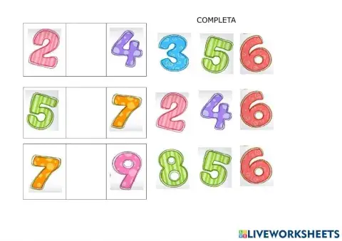 Completar serie numerica