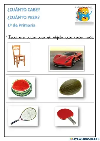 ¿Cuánto pesa? ¿Cuánto cabe?