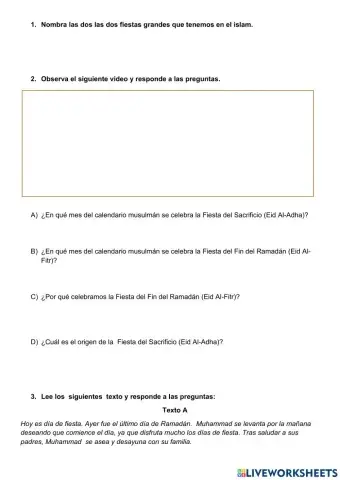 Celebraciones del islam