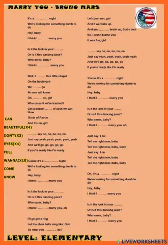 Marry you - elementary