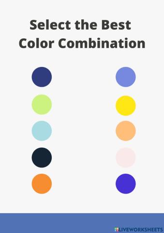 Find Best Colour Combination