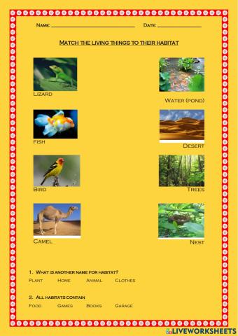 Living Things & Habitats