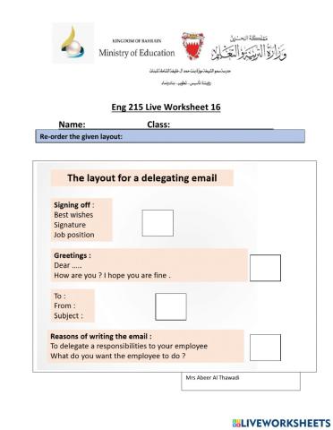 Delegating work Email