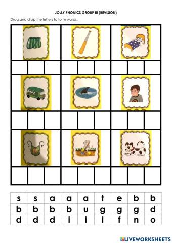 Jolly phonics group III Revision