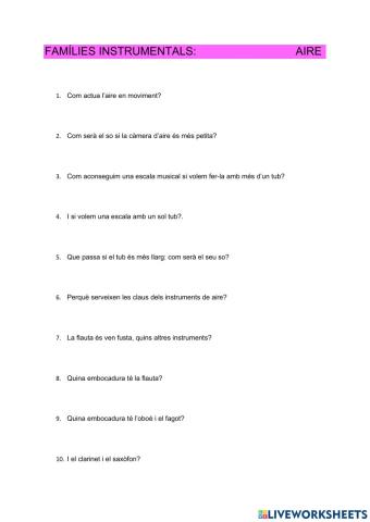 Fitxa 2 unitat 4 instruments de vent