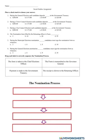The Nomination Process in Belize