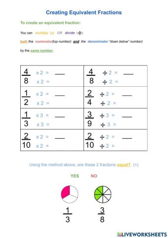 How to Make Equivalent Fractions