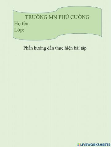 Bài tập về nhà