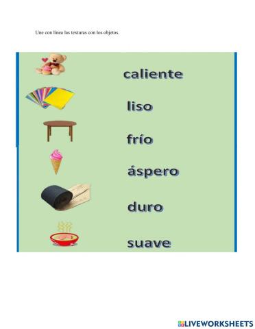 Ficha de percepción tactil
