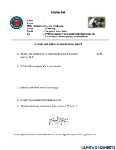 LKPD Science Workshop