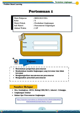 Worksheet PL