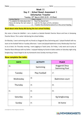 Information Transfer