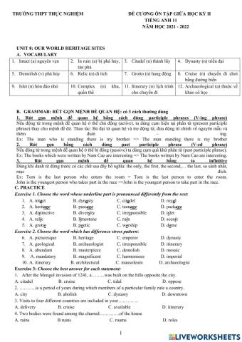 Đê cương thêm sau bài 8