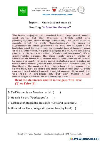 Unit6 - mix and mash up - Feast for the eyes