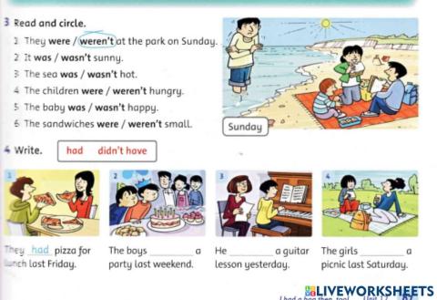 Past tense with be and have