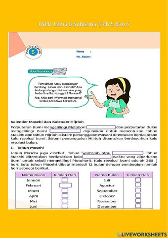 LKPD Tema 8 Subtema 3 Pb. 5 dan 6