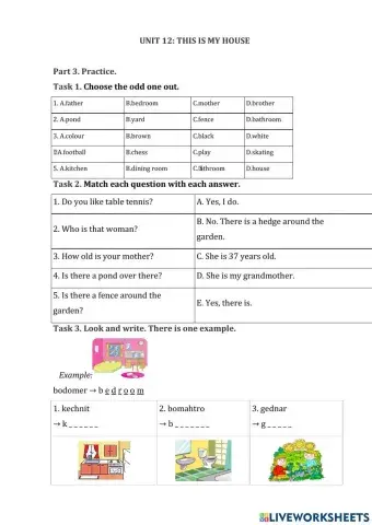 Unit 13: This is my house