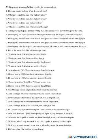 Nối mệnh đề quan hệ