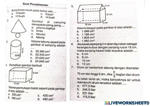 Pendalaman Materi matematika kelas 6