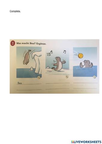 Verbos tercera persona singular