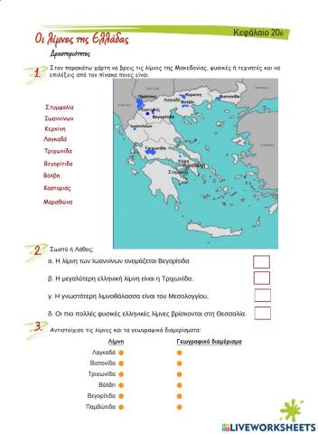 Κεφ 20 - Οι λίμνες της Ελλάδας