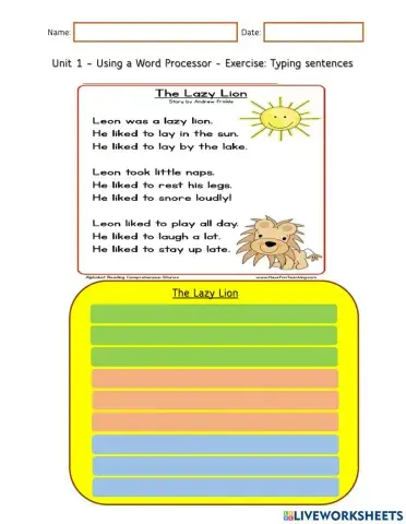 Typing Sentences Leon