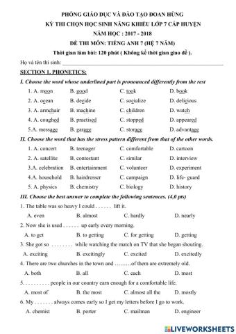 Ta7 - HSG - 4 Doan Hung 1