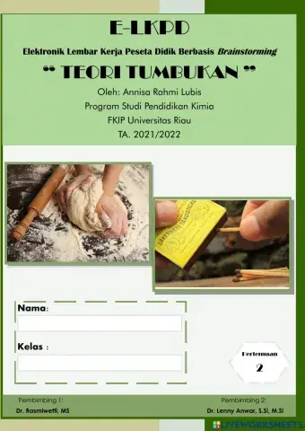 E-LKPD Laju Reaksi: Teori Tumbukan