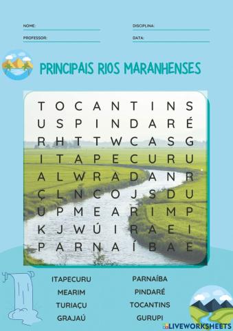 Principais Rios do Maranhão