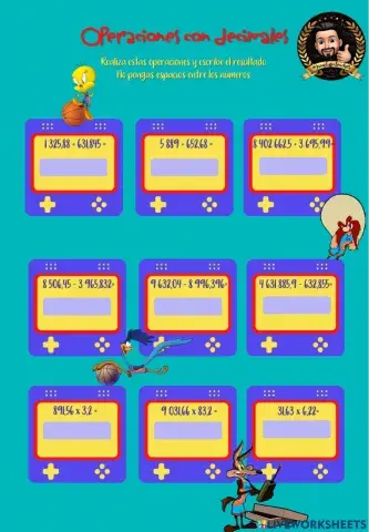 Operaciones con decimales