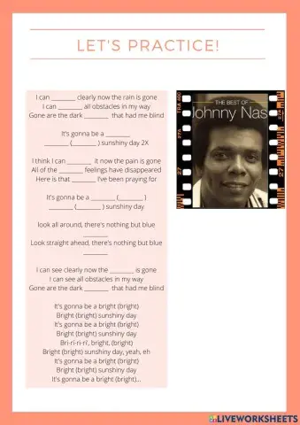 I can see clearly now