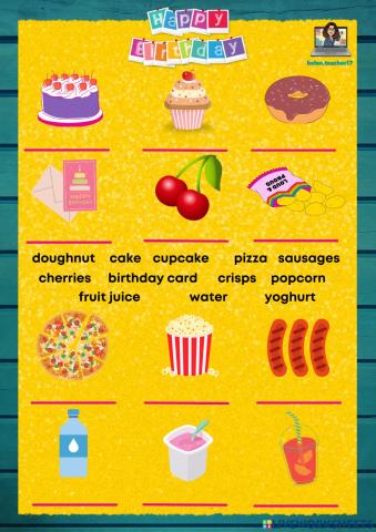 Party food and drinks